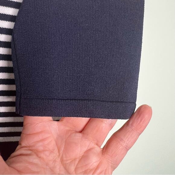 Karl Lagerfeld Knit Cardigan Navy White Size S - Picture 8 of 10
